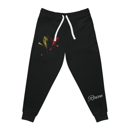 Athletic Raven Joggers Black Flower (AOP)